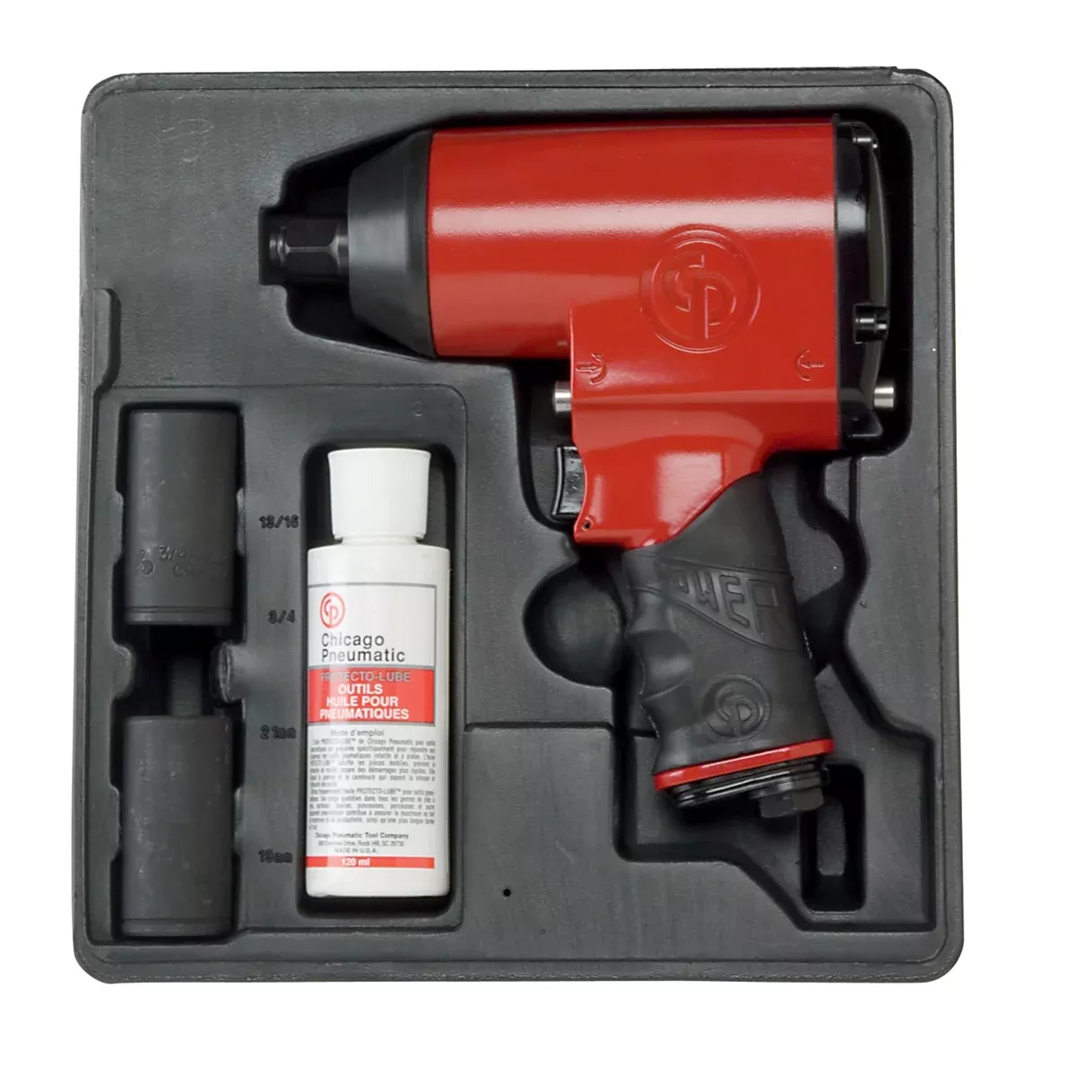 1/2" Drive Air Impact Wrench Kit CPT749K Chicago Pneumatic