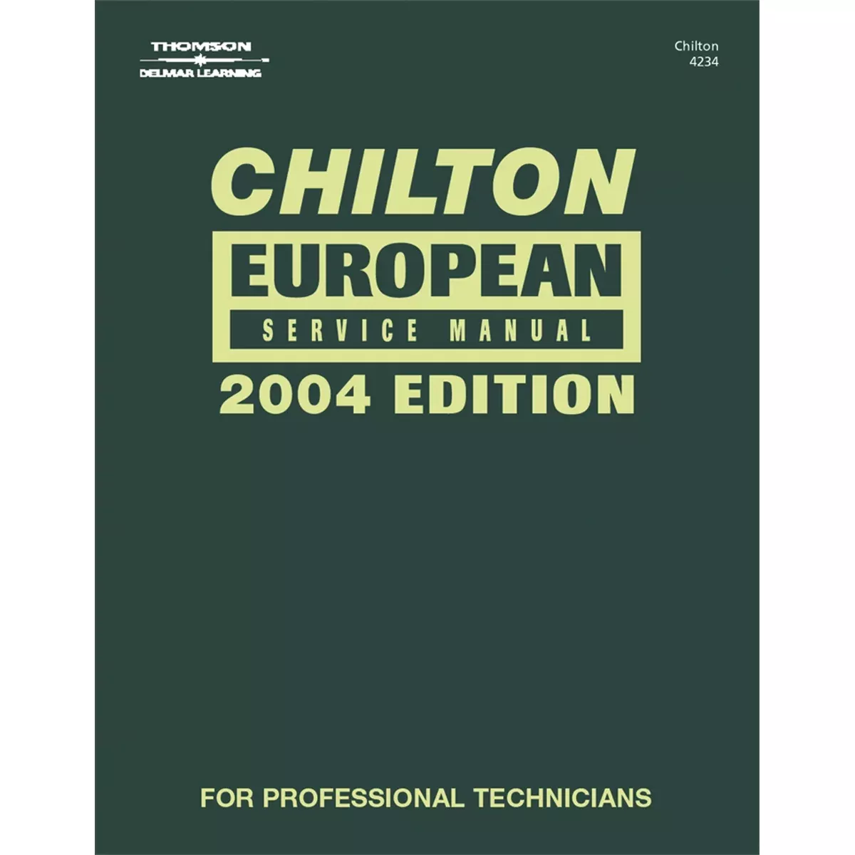 European Service 2000-2004 Manual CHN24234 Chiltons Book Company