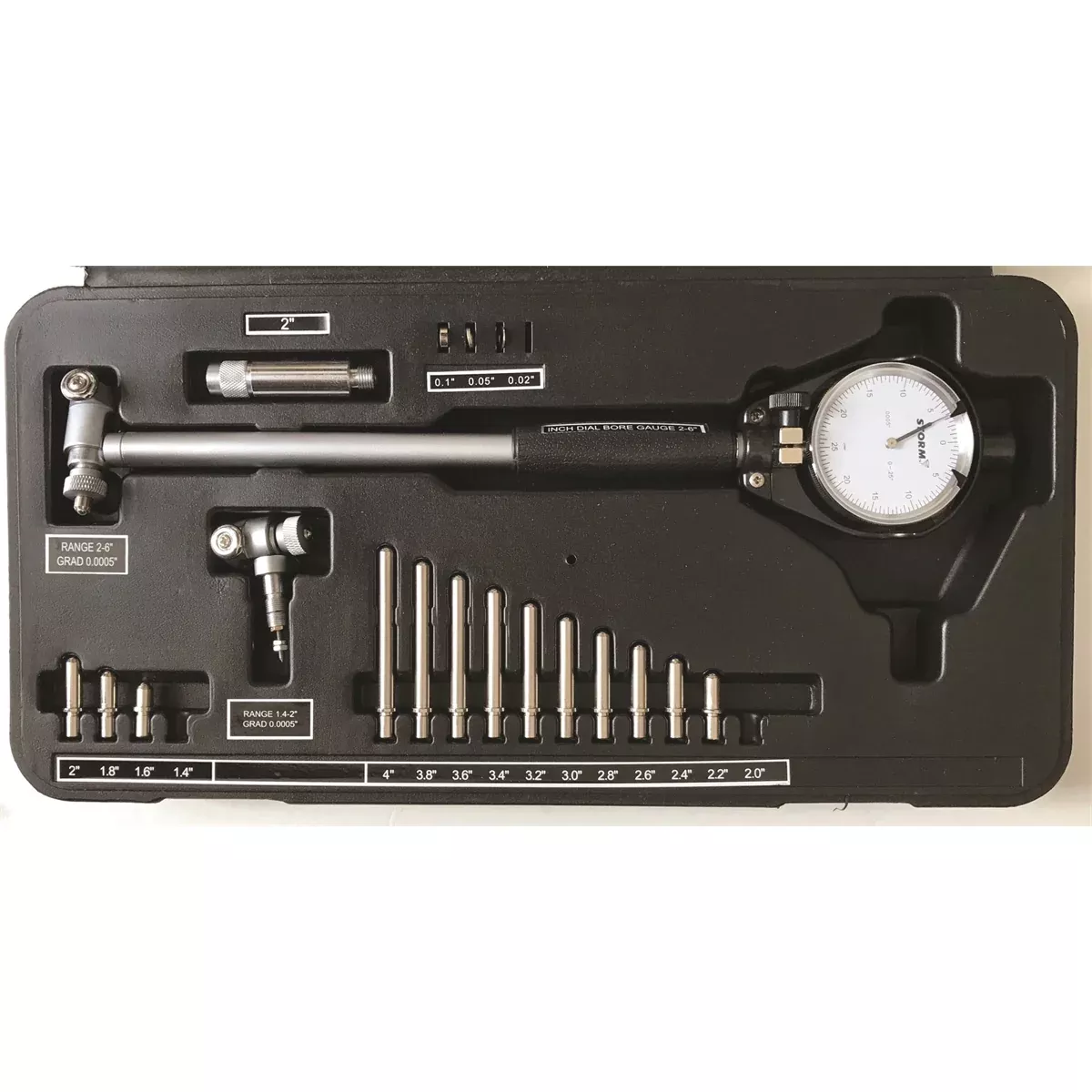 Extended Range Bore gauge 1.4IN - 6IN CEN3D302 Central Tools