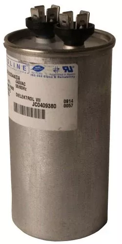 Fasco C3DR355 Proline 35 Mfd/5 Mfd 370-volt Dual Microfarad Capacitor with 2-Inch Base Size and 3.88-Inch Case Height