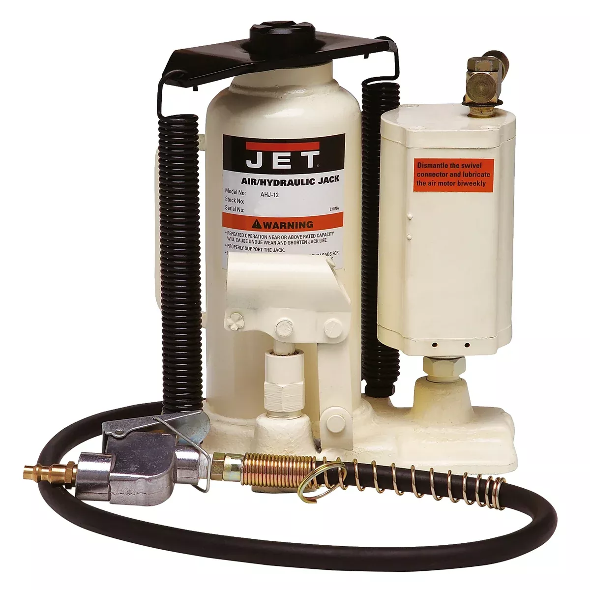 JET AHJ-20 20 Ton Air / Hydraulic Bottle Jack JET456620 Jet Tools