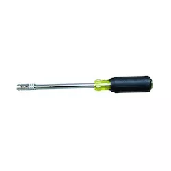 Klein Tools 65129 2-in-1 Nut Driver, Hex Head Slide Drive, 6-Inch