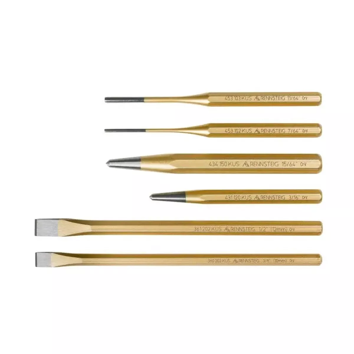 Knipex Set of 6 Punch and Chisel - KN 9R 400 006