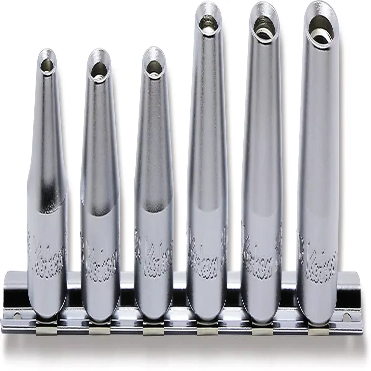 Ko-ken Tools 1/2 Sq. Dr. Stud Bolt Setter 6 Piece Set, 1/4 - 1/2