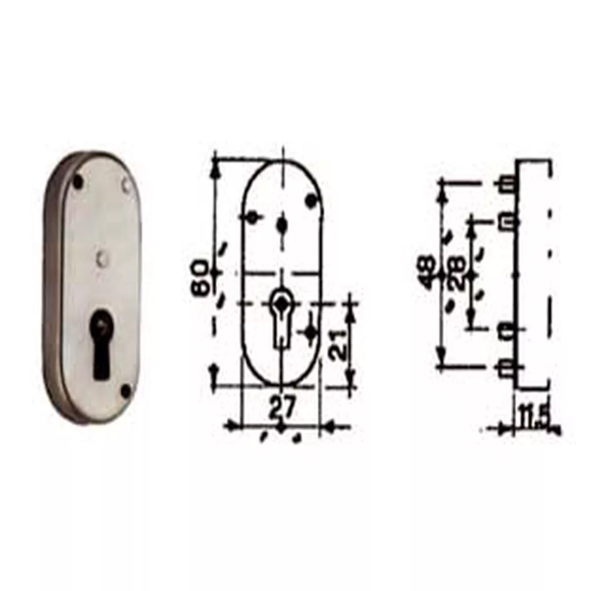MRCAS Reduced string mortise lock 33