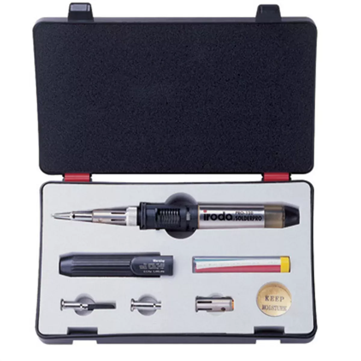 Multi-Function Butane Heat Tool Kit, SolderPro, 30W to 125W, Automatic Ignition, Assorted Tips SOIPRO120K Solder-it