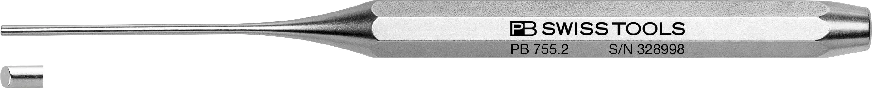 PB Swiss 755 Pin Punch Drift Punch Octagonal Long 2mm x 150mm