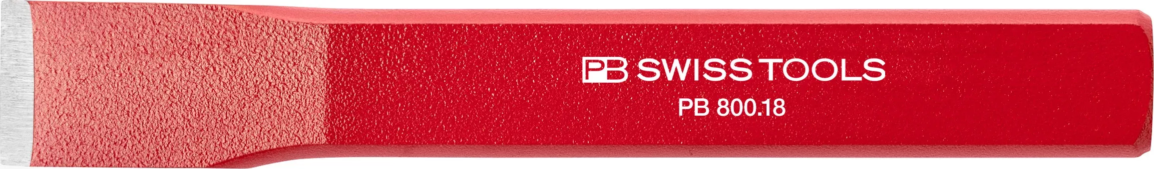 PB Swiss 800 Flat Chisel Red Powder Coated 18mm x 125mm