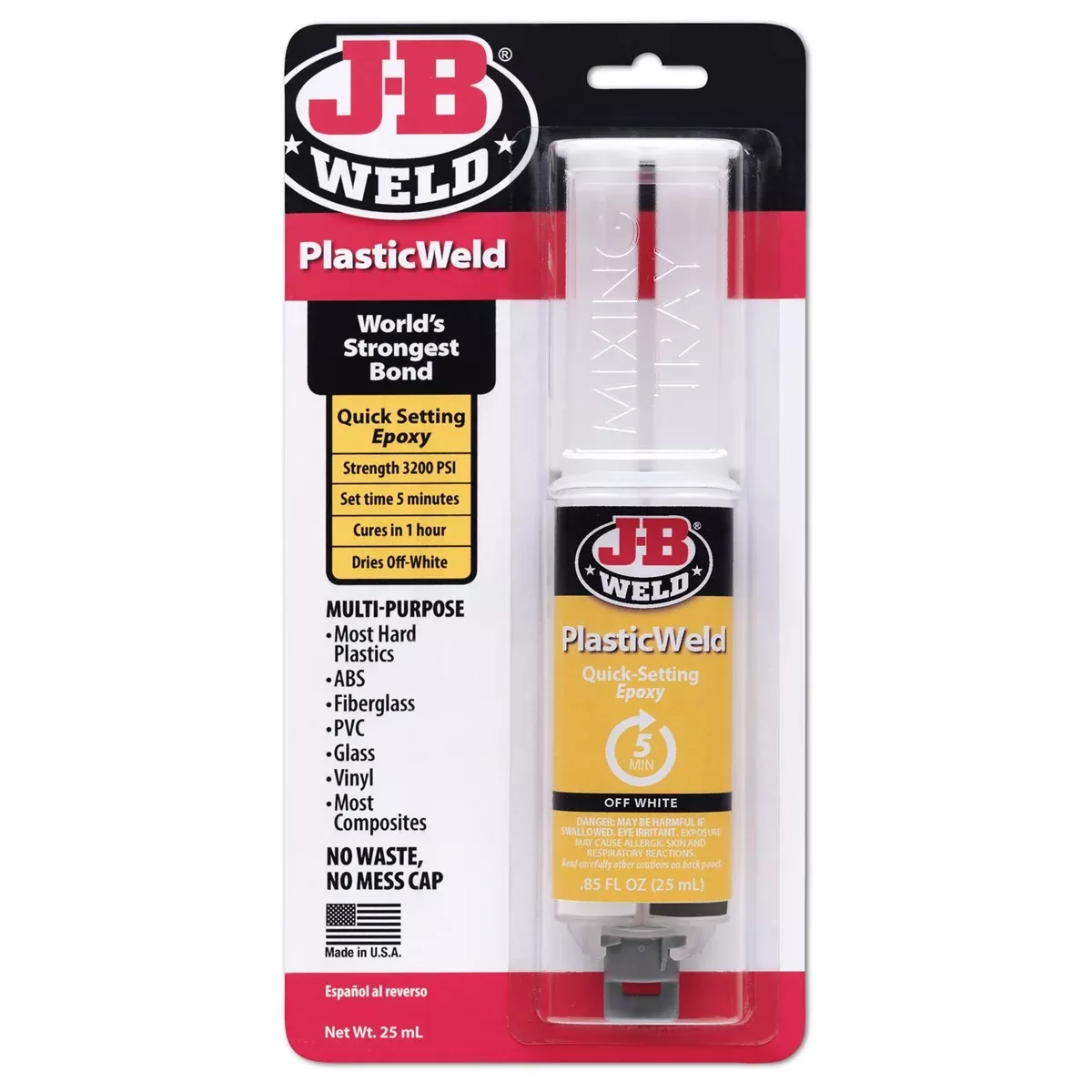 PlasticWeld Syringe, 25ML JBW50132 J B Weld