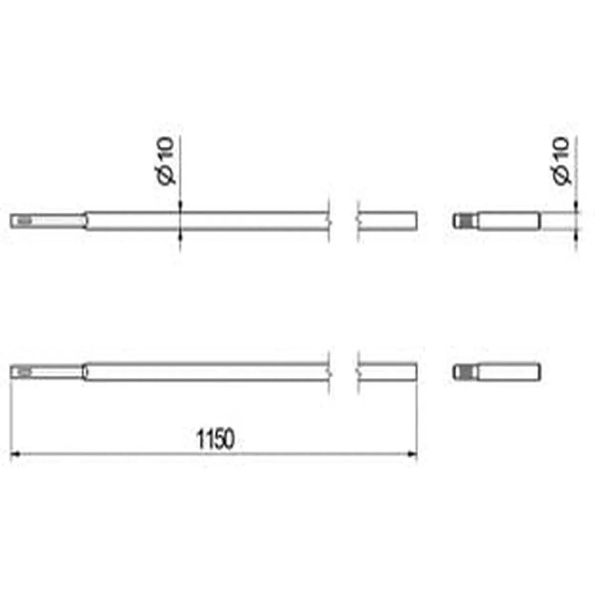 SAB Connecting rod kit for double bit locksmm.10X1150 (KAS7475)