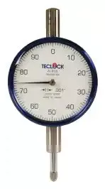 Teclock Dial Indicator, 0.250" Range, 0-100 Reading - 26-302-0