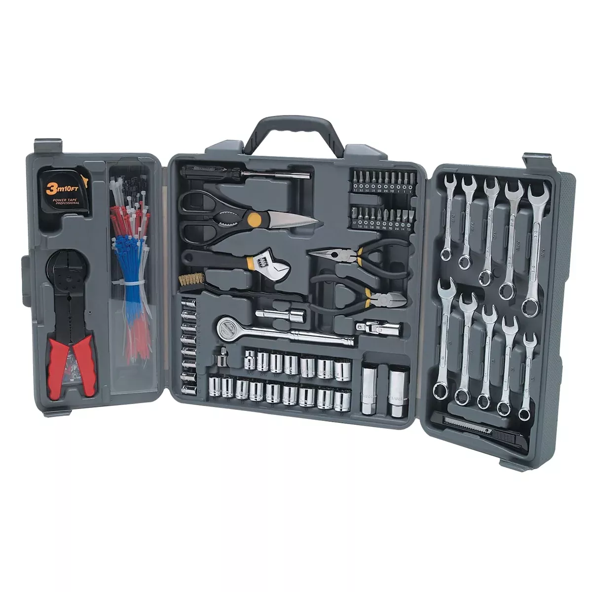 Tri-Fold with Cable Ties Tool 265-Piece Set WLMW1519 Wilmar Corp. / Performance Tool