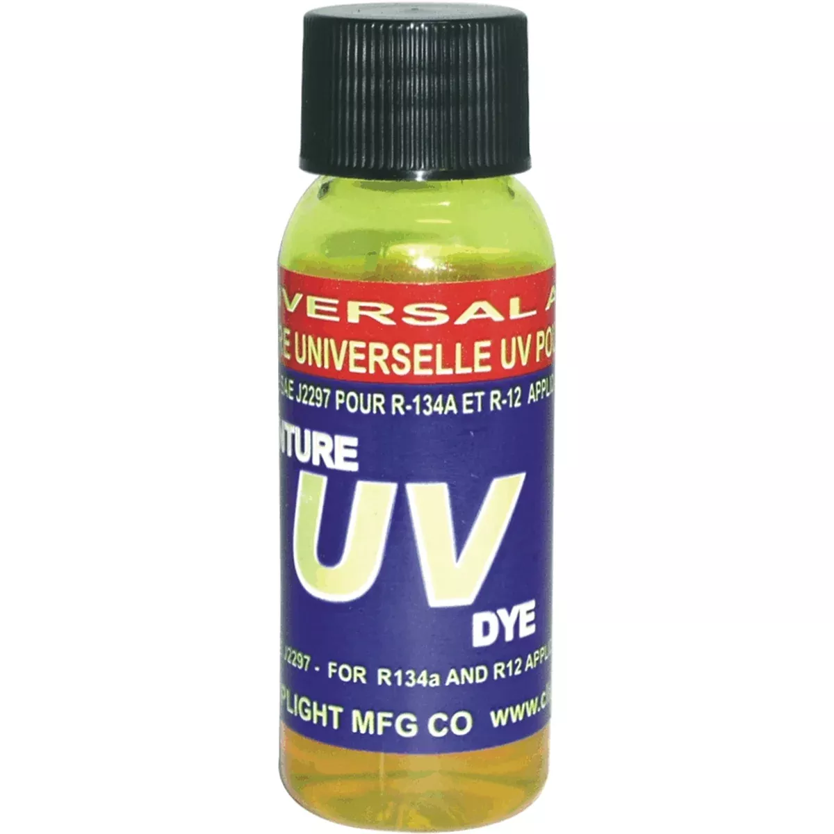 Universal A/C System Additive Dye, 1 oz. CLP900006B Clip Light Manufacturing