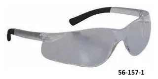 Zenon Z13 Safety Glasses, Indoor/Outdoor Mirror Lens, Scratch Resistant, Clear Temple - 56-163-9